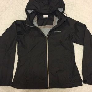 Columbia Black Rain Coat